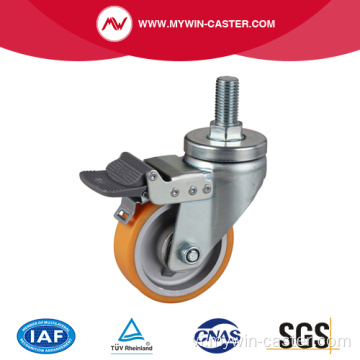 Trung bình 4 Inch 300Kg Phanh có sợi TPU Caster